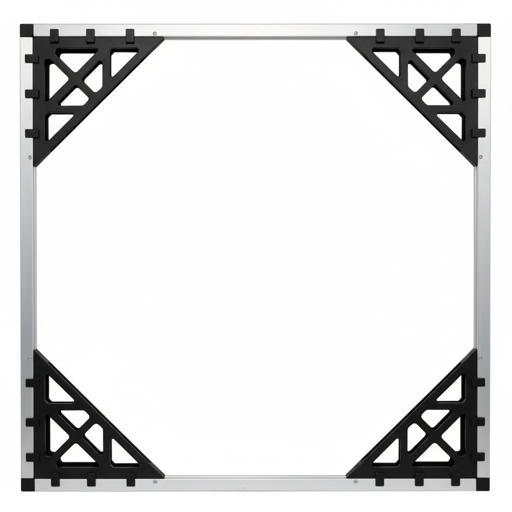 Fachada completa com esquadrias e contramarco de alumínio instalados